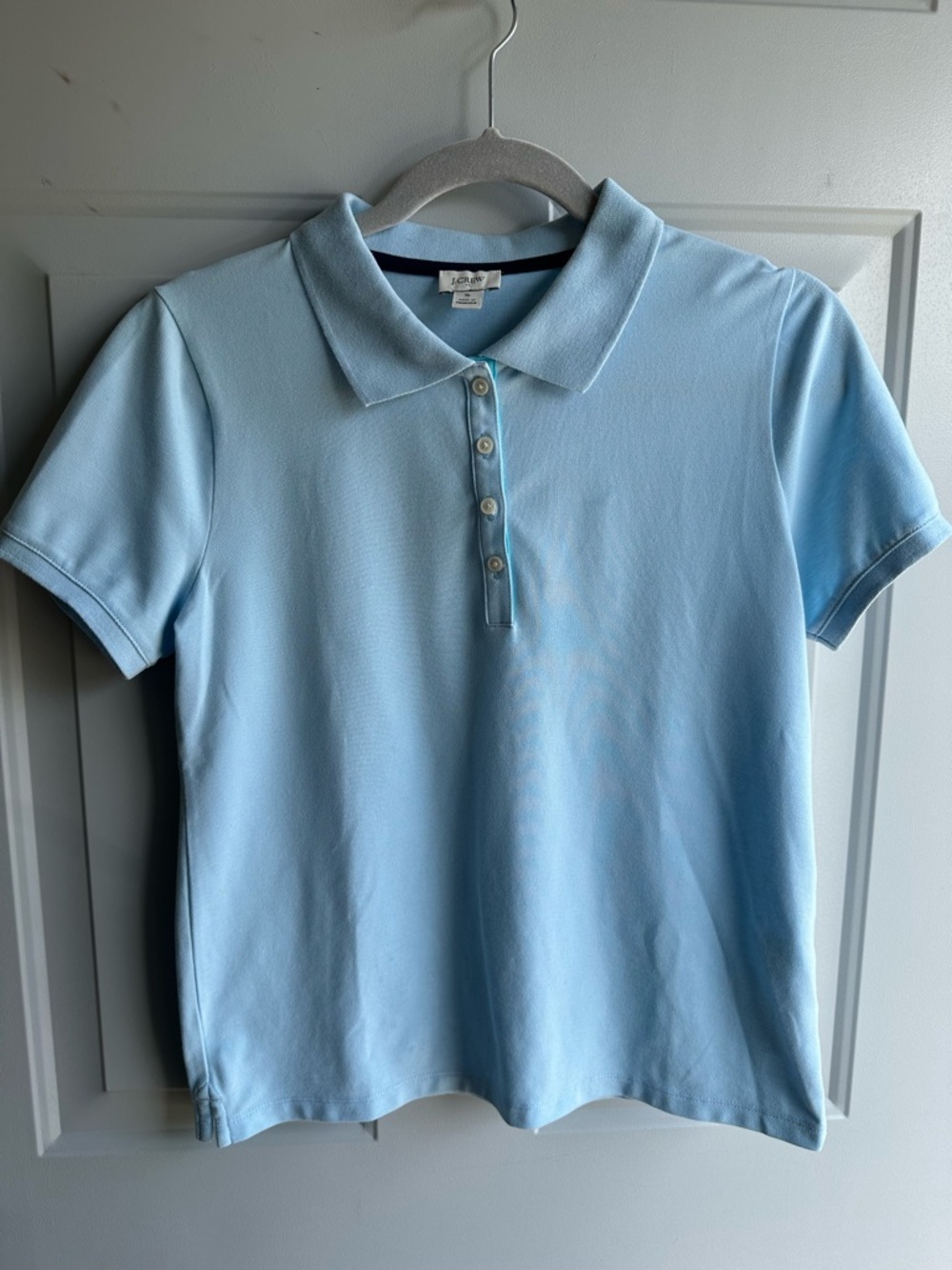 J. Crew Light Blue Women’s Polo Shirt Short Sleeve